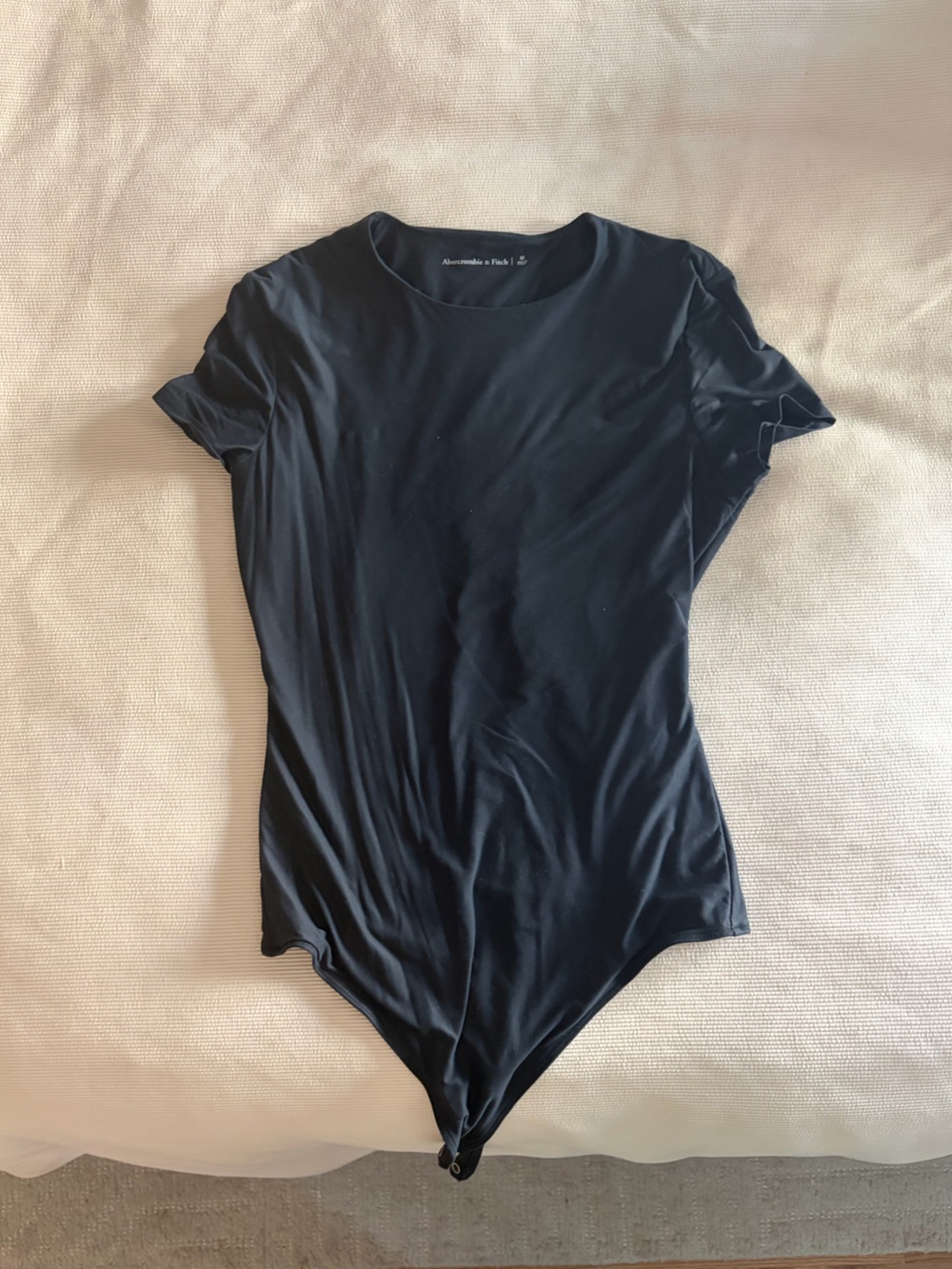 Abercrombie & Fitch Black Short Sleeve Bodysuit